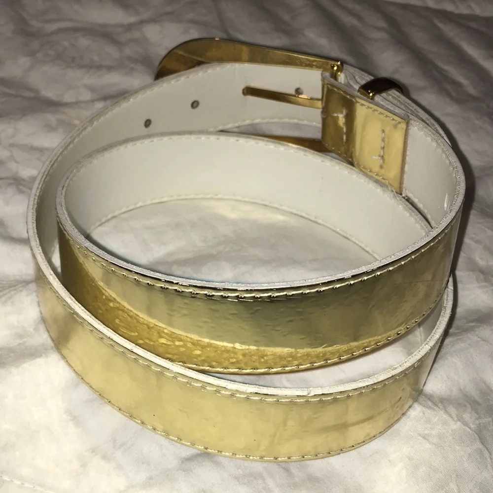 Metallic Gold Vintage Glam Belt Size M